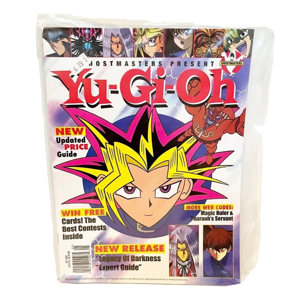 Yu-Gi-Oh Magazine Ghostmasters 2003 Card Game Duel Monsters Yugi Mutou Guide Y2K